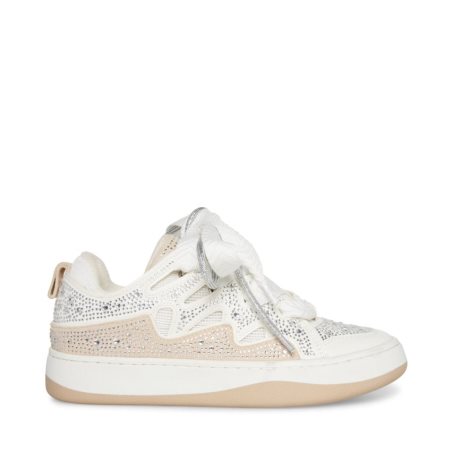 White Steve Madden Roaring-r Women's Sneakers | PH 0723HZW